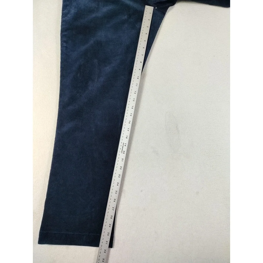Polo Ralph Lauren Corduroy Pants Mens 36x32 Blue Stretch‎ Classic Fit Old Money